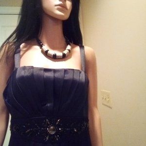 R M Richards NWOT Black Sequin Gems Party Cocktail